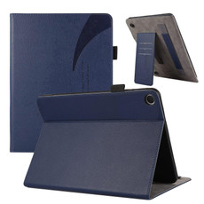 For Realme Pad 10.4 Litchi Texture Leather Sucker Tablet Case(Dark Blue)