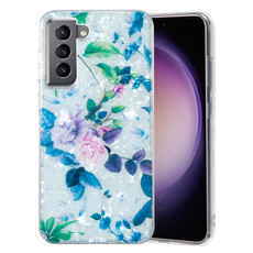 For Samsung Galaxy S22 5G IMD Shell Pattern TPU Phone Case(Rose)