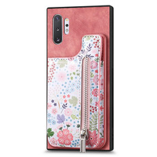 For Samsung Galaxy Note10+ Retro Painted Zipper Wallet Back Phone Case(Pink) For Samsung Galaxy Note10+ Retro Painted Zipper Wallet Back Phone Case(Pink)