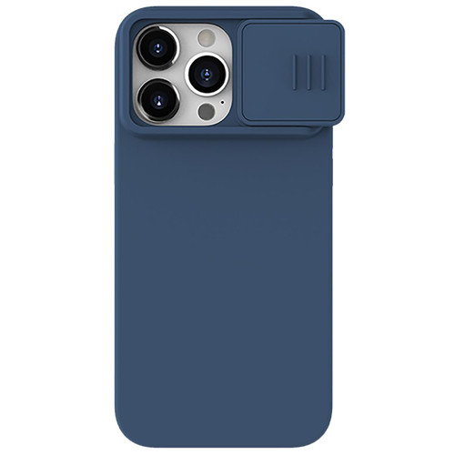 For iPhone 15 Pro Max NILLKIN CamShield Liquid Silicone Phone Case(Blue)