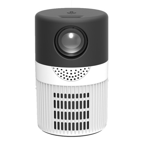 T400 100 inch Screen 3000 Lumens LED Mini Projector, Plug Type:EU Plug(Black White)