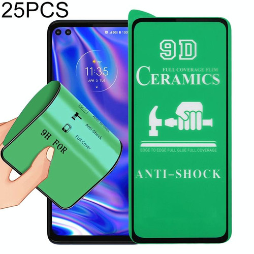 For Motorola One 5G 25 PCS 9D Full Screen Full Glue Ceramic Film