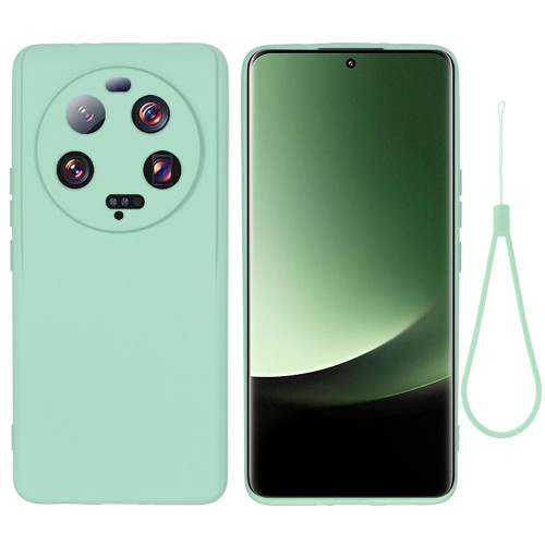For Xiaomi 13 Ultra 5G Pure Color Liquid Silicone Shockproof Phone Case(Green)