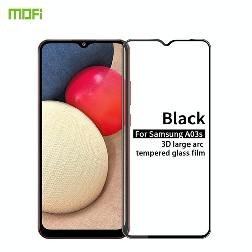 For Samsung Galaxy A03s 164mm MOFI 9H 3D Explosion-proof Curved Screen Tempered Glass Film(Black) For Samsung Galaxy A03s 164mm MOFI 9H 3D Explosion-proof Curved Screen Tempered Glass Film(Black)