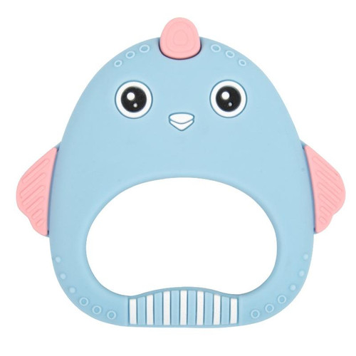 MJYJ019 Silicone Baby Teether Children Molar Stick Toy, Color: Blue