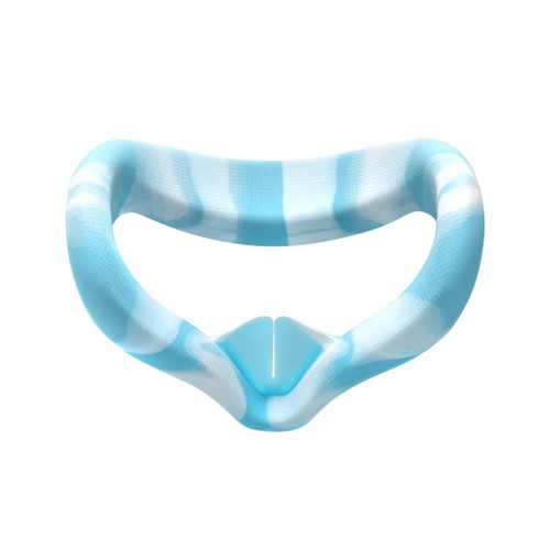 VR Silicone Eye Cover Anti-Sweat And Decontamination Color VR Goggles For Oculus Quest 2(White Blue)