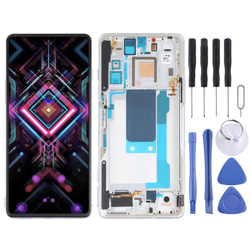 OLED LCD Screen for Xiaomi Redmi K40 Gaming M2012K10C M2104K10AC Digitizer Full Assembly With Frame(Silver)