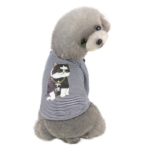 Pet Clothing Dog Vest Cool T-shirt, Size:XXL(Black)