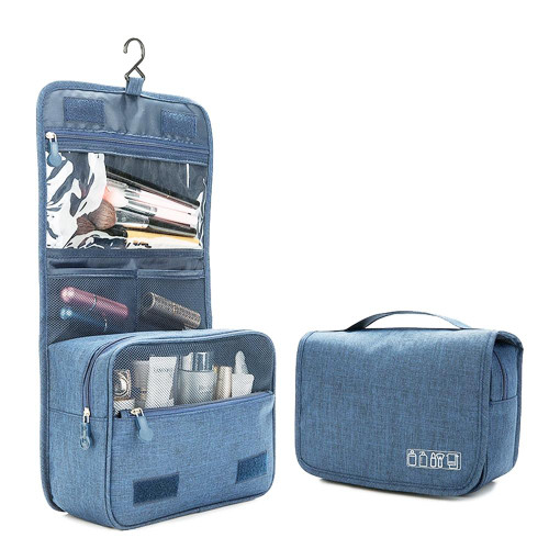 Cubes Portable Large Capacity Simple Multi-function Organize Bag Travel Storage Bag(Sky Blue)