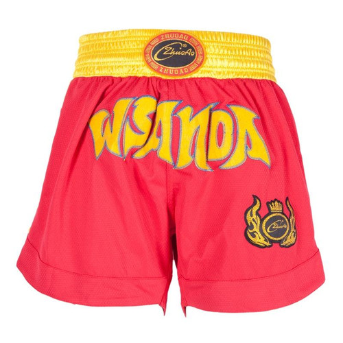 ZhuoAo Muay Thai/Boxing/Sanshou/Fighting Shorts for Men and Women, Size:M(Quick Dry Sanda Red)