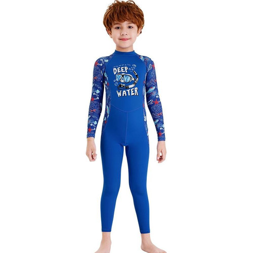DIVE&SAIL Children Sun Protection Long Sleeve Quick Dry Diving Suit, Size: S(Blue) DIVE&SAIL Children Sun Protection Long Sleeve Quick Dry Diving Suit, Size: S(Blue)