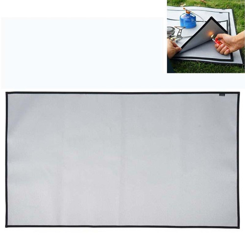 CLS Outdoor Camping Fireproof Cloth Picnic Barbecue Heat Insulation Mat Flame Retardant Fiberglass Fire Blanket, Size:105x60cm CLS Outdoor Camping Fireproof Cloth Picnic Barbecue Heat Insulation Mat Flame Retardant Fiberglass Fire Blanket, Size:105x60cm