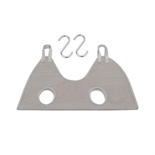Small & Medium Pet Grooming Polyester Hanging Hammock, Size L(Grey)