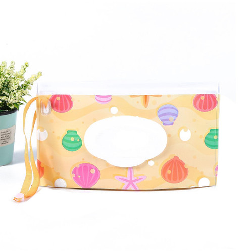 5 PCS Baby EVA Wet Wipes Bag Portable Flip Removable Sanitary Wet Wipes Bag(Shell)