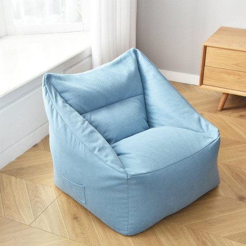 Loafers Sofa BagSkeletonless  Coat, Unfilled, Specification: Chair Cloth Cover(Light Blue)