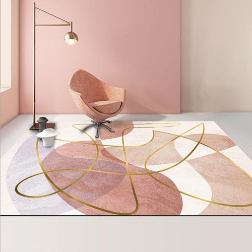 Modern Abstract Geometric Living Room Rug Coffee Table Cushion, Size: 80x200cm(02)