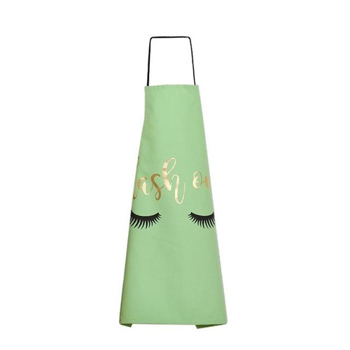 Gilding Eyelash Pattern Lovely Household Cooking Kitchen Cotton Apron(Green) Gilding Eyelash Pattern Lovely Household Cooking Kitchen Cotton Apron(Green)