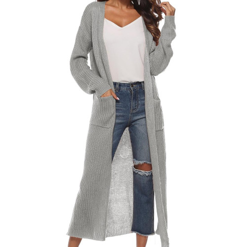 Irregular Thick Long Coat (Color:Grey Size:M) Irregular Thick Long Coat (Color:Grey Size:M)