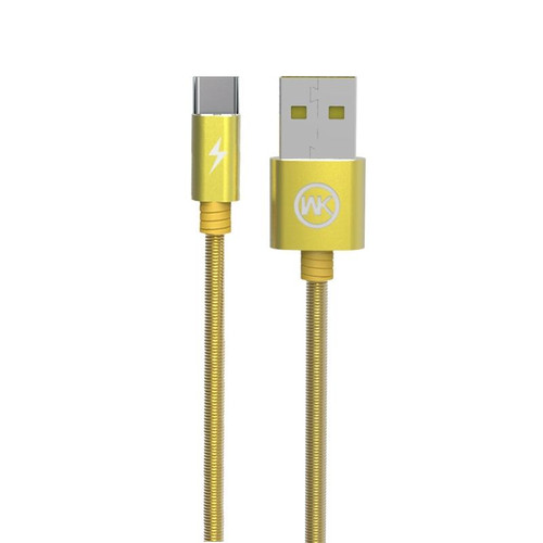 WK WDC-013a 2.4A Type-C / USB-C Kingkong Fast Charging Data Cable, Length: 1m(Gold)