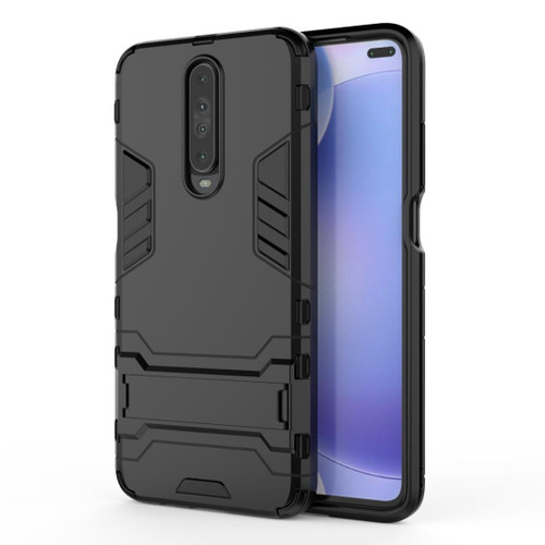 For Xiaomi Redmi K30 Shockproof PC + TPU Protective Case with Invisible Holder(Black) For Xiaomi Redmi K30 Shockproof PC + TPU Protective Case with Invisible Holder(Black)