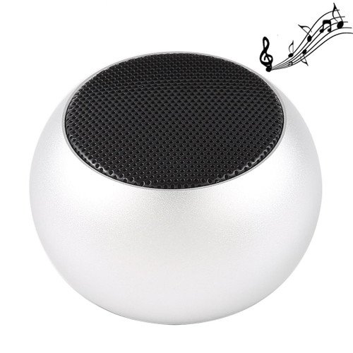 Mini Metal Wireless Bluetooth Speaker,  Hands-free, LED Indicator(Silver)