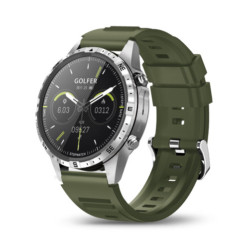HAMTOD GT45 1.6 inch Waterproof Smart Watch, Support Bluetooth Call / Heart Rate / Blood Oxygen Monitoring / NFC(Silver)