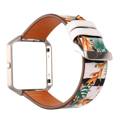 For Fitbit Blaze Leather Watch Band(E)