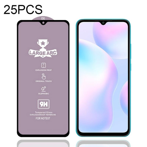 For Xiaomi Redmi 9AT 25 PCS 9H HD Large Arc High Alumina Full Screen Tempered Glass Film