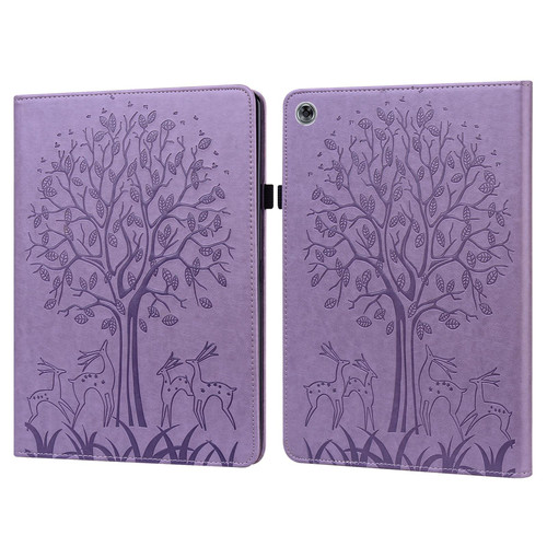 For Huawei MediaPad M5 lite Tree & Deer Pattern Pressed Printing Horizontal Flip PU Leather Case with Holder & Card Slots(Purple) For Huawei MediaPad M5 lite Tree & Deer Pattern Pressed Printing Horizontal Flip PU Leather Case with Holder & Card Slots(Purple)