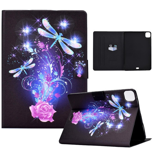 For iPad Pro 11 2022 / 2021 / 2020 Electric Pressed TPU Leather Tablet Case(Butterfly)