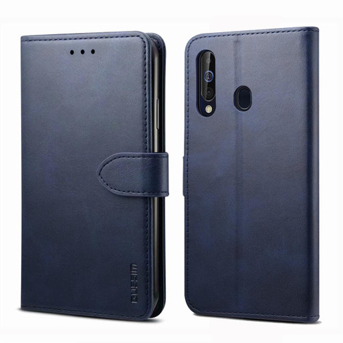 For Galaxy A20 / A30 GUSSIM Business Style Horizontal Flip Leather Case with Holder & Card Slots & Wallet(Blue) For Galaxy A20 / A30 GUSSIM Business Style Horizontal Flip Leather Case with Holder & Card Slots & Wallet(Blue)