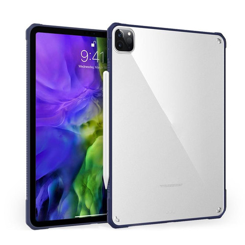 For iPad Pro 11 2022 / 2021 PC+TPU Transparent Shockproof Tablet Case(Blue)