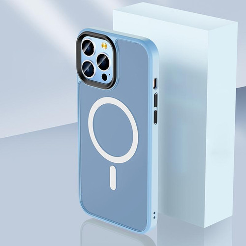 For iPhone 12 Skin Feel TPU + Frosted PC MagSafe Phone Case(Yuanfeng Blue)
