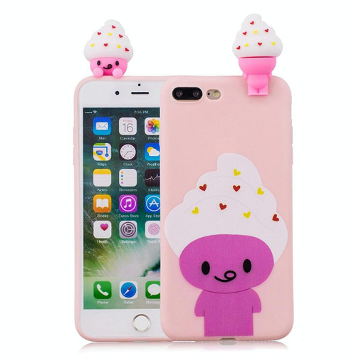 For iPhone 7 Plus / 8 Plus Shockproof Cartoon TPU Protective Case(Ice Cream)