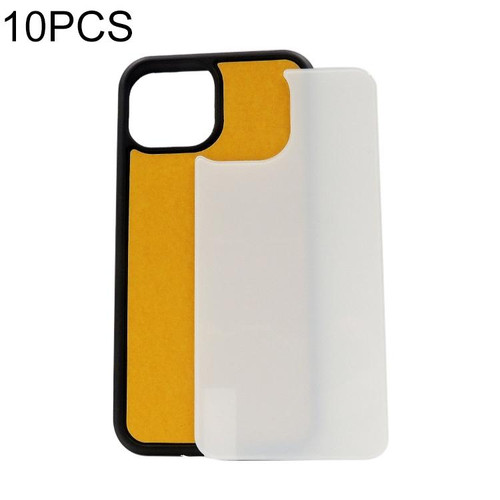 For iPhone 12 Pro Max 10pcs Thermal Transfer Glass Phone Case(Black)