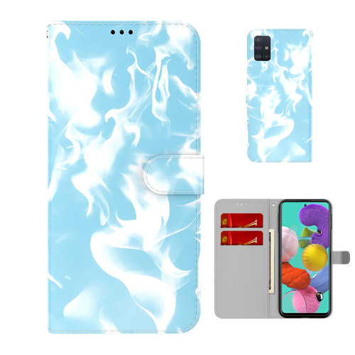 For Samsung Galaxy A51 4G Cloud Fog Pattern Horizontal Flip Leather Case with Holder & Card Slot & Wallet(Sky Blue) For Samsung Galaxy A51 4G Cloud Fog Pattern Horizontal Flip Leather Case with Holder & Card Slot & Wallet(Sky Blue)