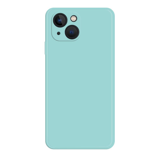 For iPhone 15 Imitation Liquid Silicone Phone Case(Sky Blue)