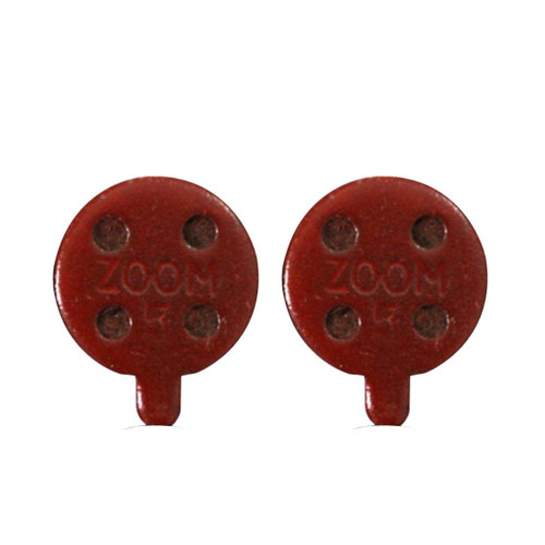 2 PCS Universal Metal Brake Disc Pads for Bike and Skateboard(Red)
