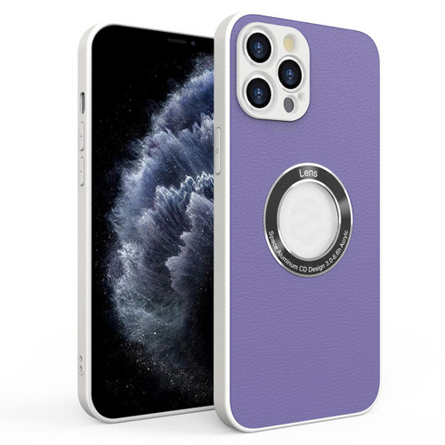 For iPhone 11 Pro PU+PC+TPU Mobile Phone Protective Case (Purple)
