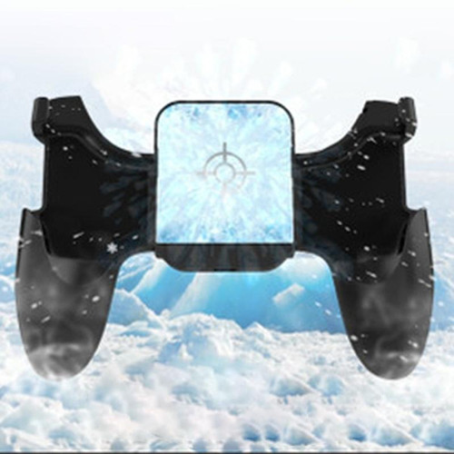 S-03 Six-finger Linkage Semiconductor Cooling Mobile Phone Gamepad with Bracket, Suitable for 4.7-6.5 inch Mobile Phones