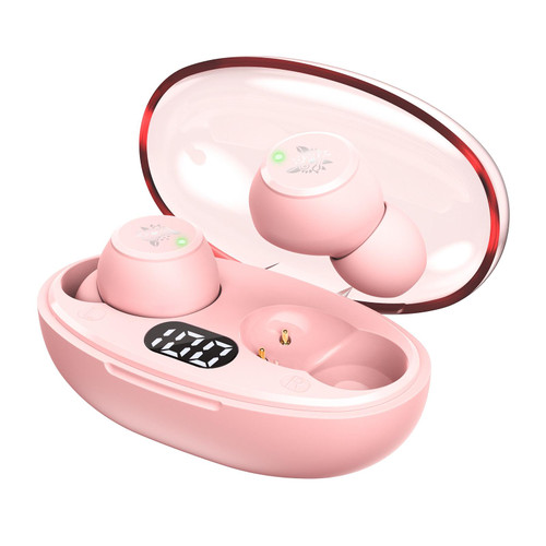 ONIKUMA T305 Digital Display Wireless Bluetooth Earphone(Pink)