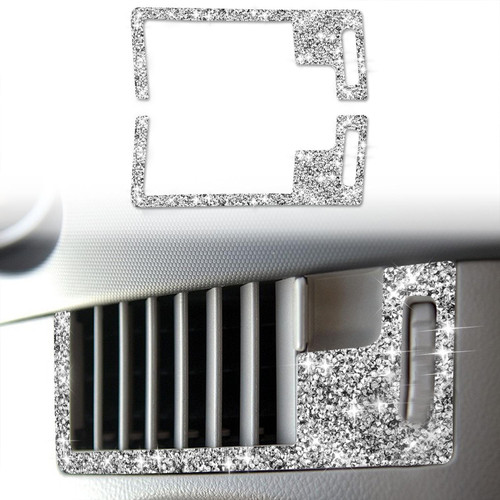 For Nissan 350Z 2006-2009 Car Center Ventilation Exhaust Outlet Diamond Sticker,Left and Right Drive Universal