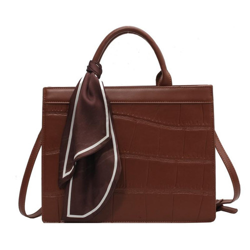 Women Fall And Winter Crossbody Bag Versatile Handbag, Color: Brown Large