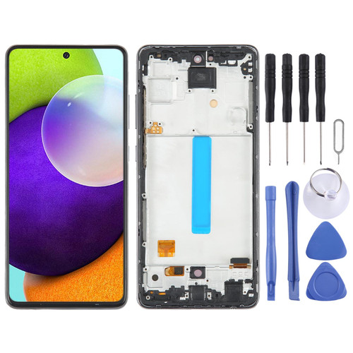 For Samsung Galaxy A52 4G SM-A525 OLED LCD Screen for Digitizer Full Assembly with Frame