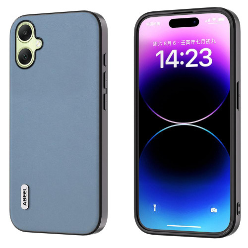 For Samsung Galaxy A05 ABEEL Arashi Texture PU Phone Case(Curtain Blue)