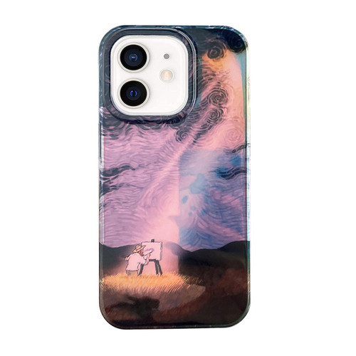 For iPhone 12 Dual-sided Lamination Oil Painting IMD Phone Case(Under The Sun) For iPhone 12 Dual-sided Lamination Oil Painting IMD Phone Case(Under The Sun)