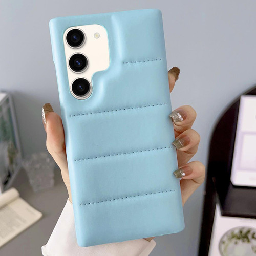 For Samsung Galaxy S22+ 5G Down Jacket Airbag Shockproof Phone Case(Blue)