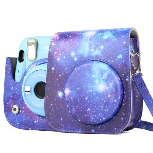 Painted Series Camera Bag with Shoulder Strap for Fujifilm Instax mini 11(Shining Starry Sky)