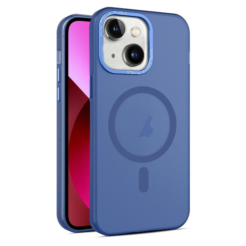 For iPhone 13 MagSafe Frosted Translucent Mist Phone Case(Royal Blue)