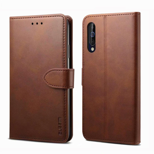 For Galaxy A10 / M10 GUSSIM Business Style Horizontal Flip Leather Case with Holder & Card Slots & Wallet(Brown)